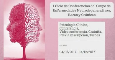 I Ciclo de Conferencias del Grupo de Enfermedades Neurodegenerativas, Raras y Crónicas