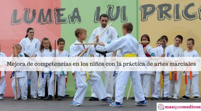 Mejora de competencias en los niños con la práctica de artes marciales
