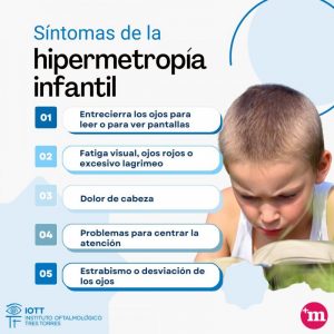 Hipermetropía infantil síntomas
