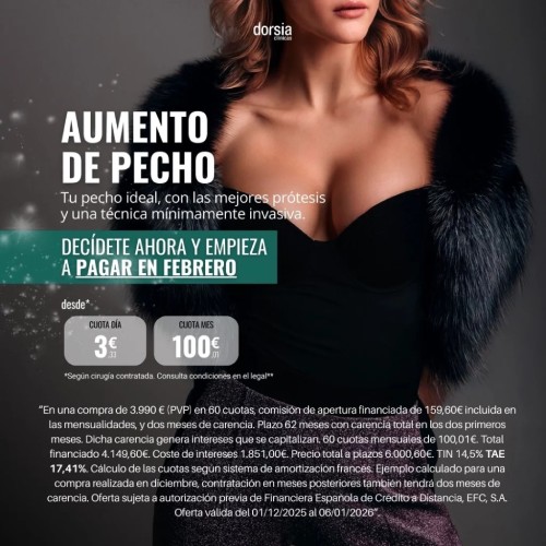 Aumento de pecho - Oferta Dorsia