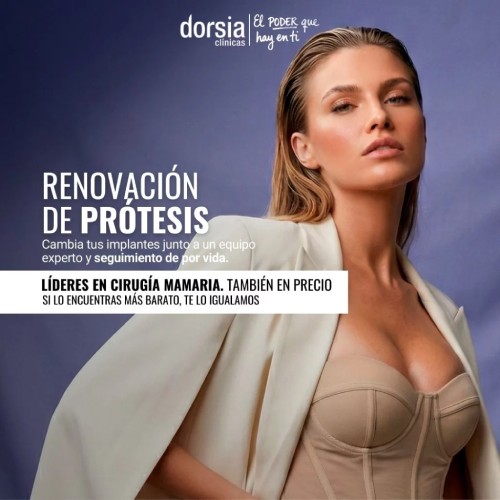 Cambio de prótesis mamarias - Oferta Dorsia